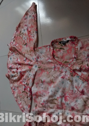 Pink Floral Kimono Style